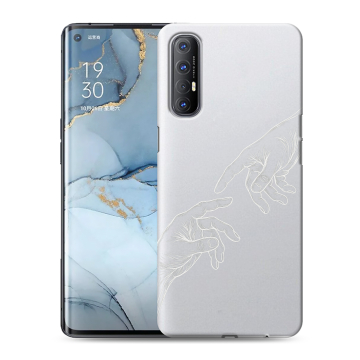 Силиконовый чехол на OPPO Reno3 Pro с принтом Сотворение мира