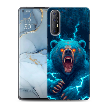 Силиконовый чехол на OPPO Reno3 Pro с принтом Медведь