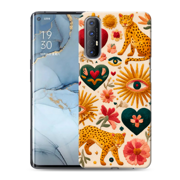 Силиконовый чехол на OPPO Reno3 Pro с принтом Модный принт