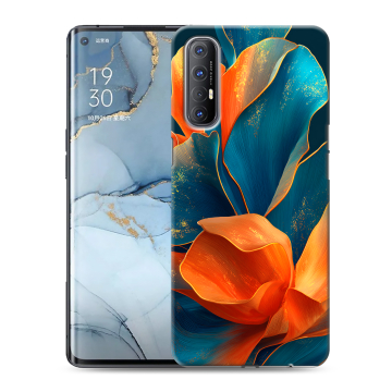 Силиконовый чехол на OPPO Reno3 Pro с принтом Цветы