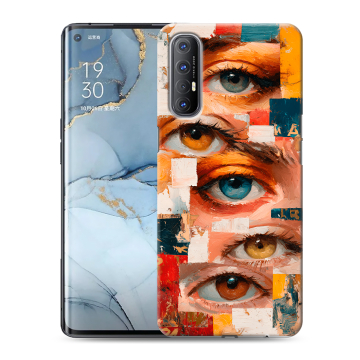 Силиконовый чехол на OPPO Reno3 Pro с принтом Модный принт