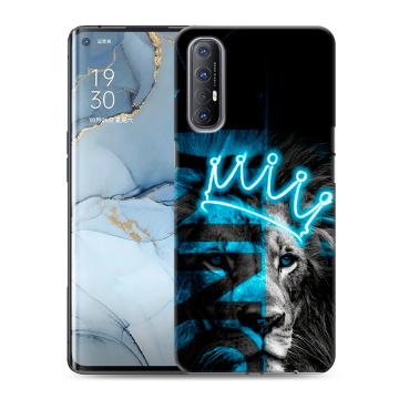 Силиконовый чехол на OPPO Reno3 Pro с принтом Король лев