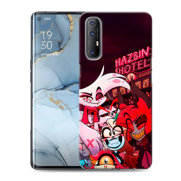 Силиконовый чехол на OPPO Reno3 Pro с принтом Hazbin Hotel Отель Хазбин