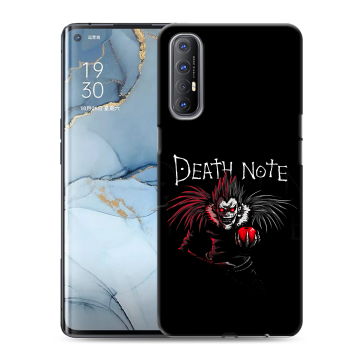 Силиконовый чехол на OPPO Reno3 Pro с принтом Death note Тетрадь смерти Силиконовый чехол на OPPO Reno3 Pro с принтом Death note Тетрадь смерти