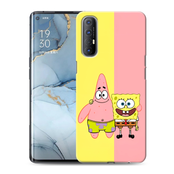 Силиконовый чехол на OPPO Reno3 Pro с принтом Спанч боб Спанчбоб Силиконовый чехол на OPPO Reno3 Pro с принтом Спанч боб Спанчбоб