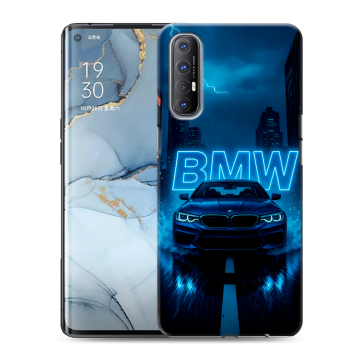 Силиконовый чехол на OPPO Reno3 Pro с принтом BMW БМВ Силиконовый чехол на OPPO Reno3 Pro с принтом BMW БМВ