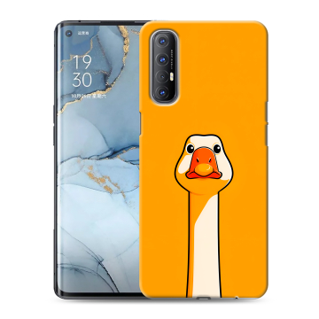 Силиконовый чехол на OPPO Reno3 Pro с принтом Смешная утка