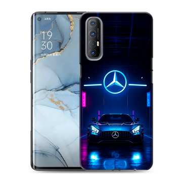 Силиконовый чехол на OPPO Reno3 Pro с принтом Mercedes Мерседес Силиконовый чехол на OPPO Reno3 Pro с принтом Mercedes Мерседес