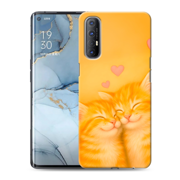 Силиконовый чехол на OPPO Reno3 Pro с принтом Милые котята