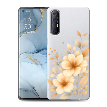 Силиконовый чехол на OPPO Reno3 Pro с принтом для девушки