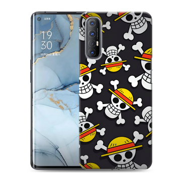 Силиконовый чехол на OPPO Reno3 Pro с принтом One Piece Ван Пис