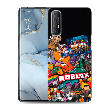 Силиконовый чехол на OPPO Reno3 Pro с принтом Roblox Роблокс Силиконовый чехол на OPPO Reno3 Pro с принтом Roblox Роблокс
