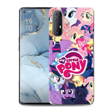 Силиконовый чехол на OPPO Reno3 Pro с принтом My little pony Дружба чудо