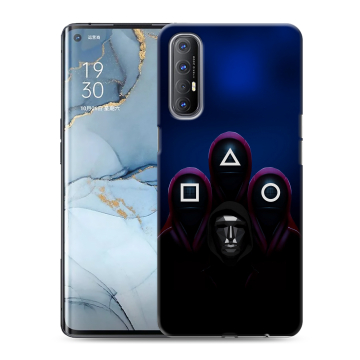 Силиконовый чехол на OPPO Reno3 Pro с принтом Игра Кальмара