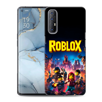 Силиконовый чехол на OPPO Reno3 Pro с принтом Roblox Роблокс