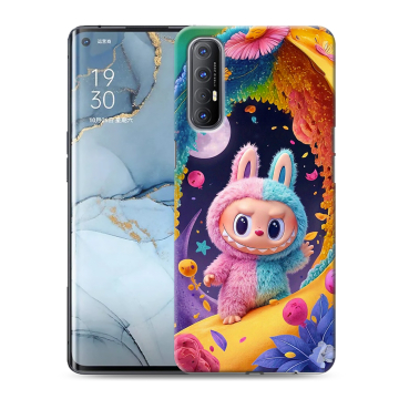 Силиконовый чехол на OPPO Reno3 Pro с принтом Labubu Лабубу Силиконовый чехол на OPPO Reno3 Pro с принтом Labubu Лабубу