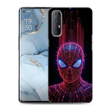 Силиконовый чехол на OPPO Reno3 Pro с принтом Spiderman Человек паук