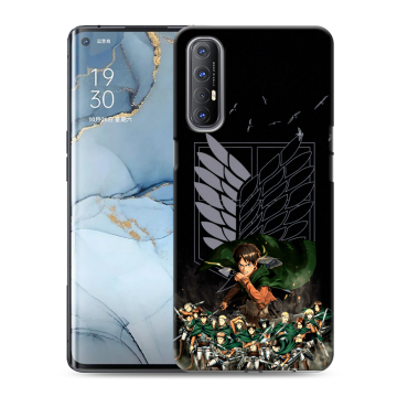 Силиконовый чехол на OPPO Reno3 Pro с принтом Атака титанов Силиконовый чехол на OPPO Reno3 Pro с принтом Атака титанов