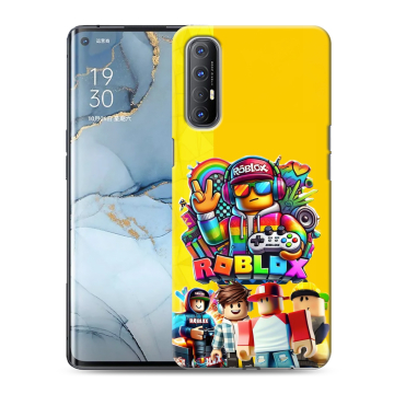 Силиконовый чехол на OPPO Reno3 Pro с принтом Roblox Роблокс Силиконовый чехол на OPPO Reno3 Pro с принтом Roblox Роблокс