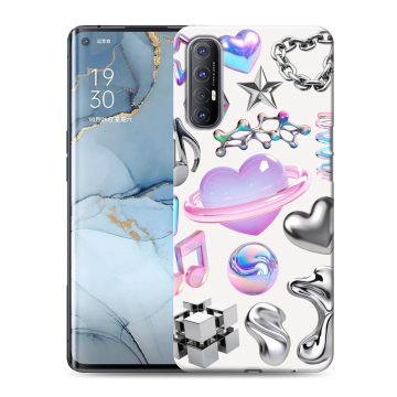 Силиконовый чехол на OPPO Reno3 Pro с принтом Y2K