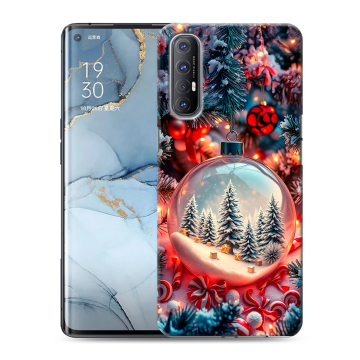 Силиконовый чехол на OPPO Reno3 Pro с принтом Новый год