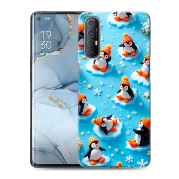 Силиконовый чехол на OPPO Reno3 Pro с принтом Новый год