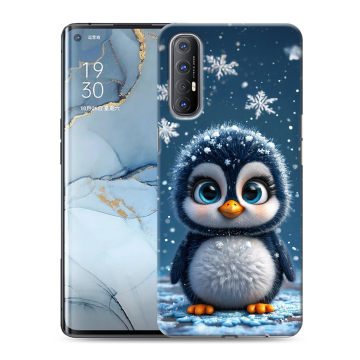 Силиконовый чехол на OPPO Reno3 Pro с принтом Новый год