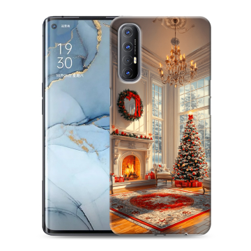 Силиконовый чехол на OPPO Reno3 Pro с принтом Новый год