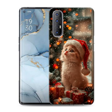 Силиконовый чехол на OPPO Reno3 Pro с принтом Новый год