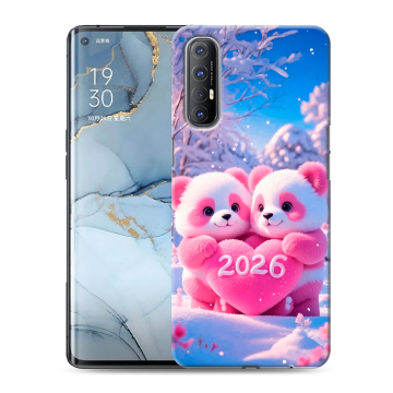Силиконовый чехол на OPPO Reno3 Pro с принтом Новый год