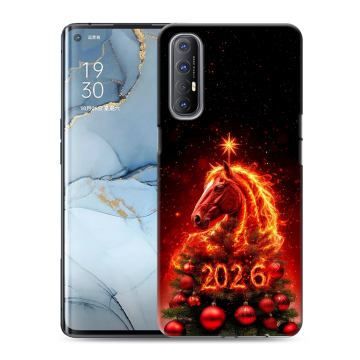 Силиконовый чехол на OPPO Reno3 Pro с принтом Новый год
