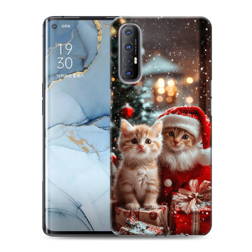 Силиконовый чехол на OPPO Reno3 Pro с принтом Новый год