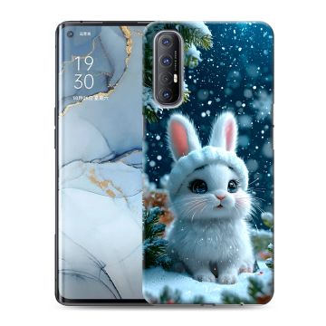 Силиконовый чехол на OPPO Reno3 Pro с принтом Новый год