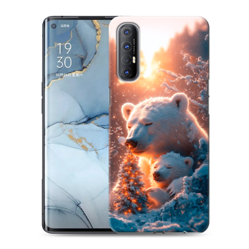 Силиконовый чехол на OPPO Reno3 Pro с принтом Новый год Силиконовый чехол на OPPO Reno3 Pro с принтом Новый год