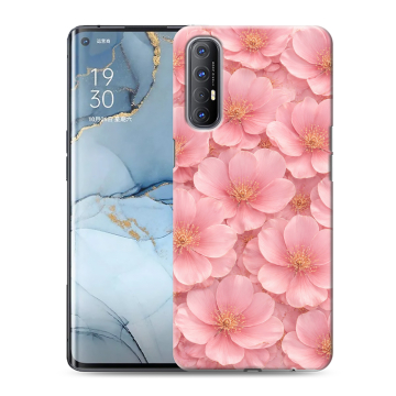 Силиконовый чехол на OPPO Reno3 Pro с принтом женский