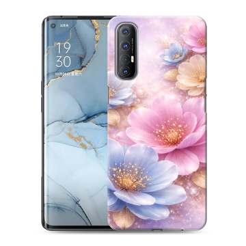 Силиконовый чехол на OPPO Reno3 Pro с принтом женский