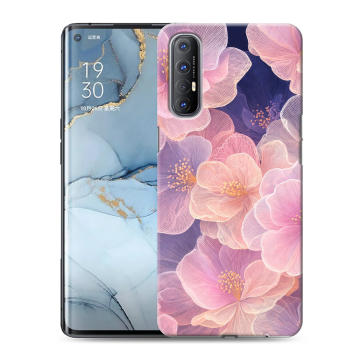 Силиконовый чехол на OPPO Reno3 Pro с принтом женский