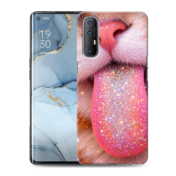 Силиконовый чехол на OPPO Reno3 Pro с принтом для девочек