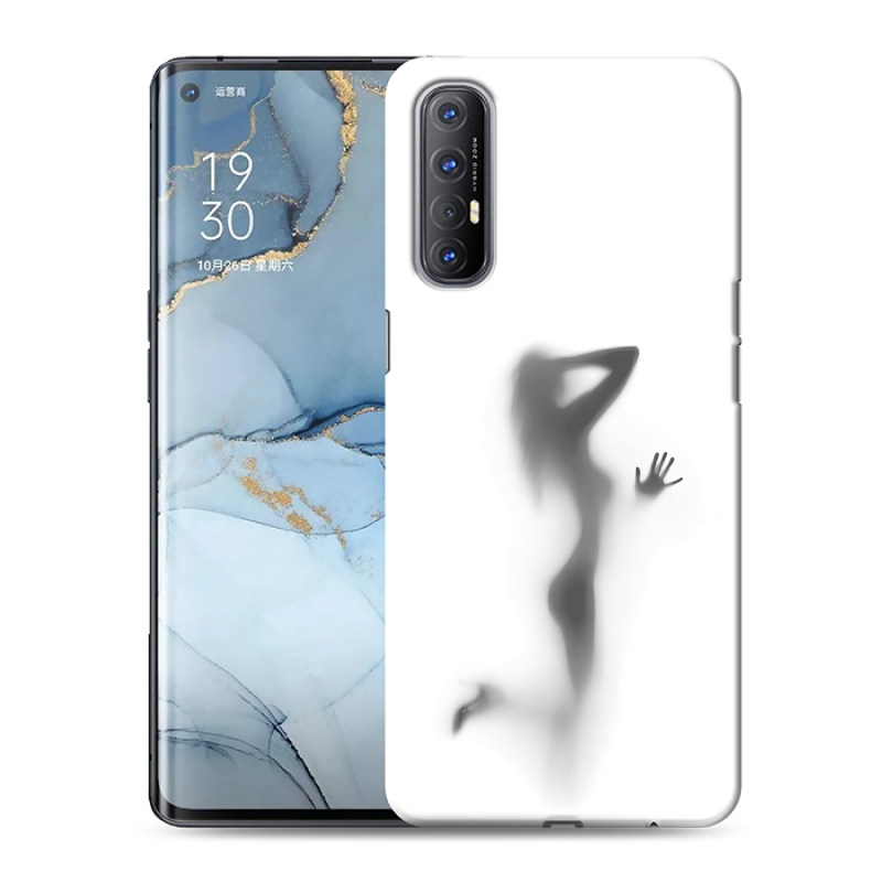 Силиконовый чехол на OPPO Reno3 Pro с принтом Силуэт Силиконовый чехол на OPPO Reno3 Pro с принтом Силуэт
