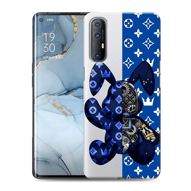 Силиконовый чехол на OPPO Reno3 Pro с принтом Луи робот Силиконовый чехол на OPPO Reno3 Pro с принтом Луи робот