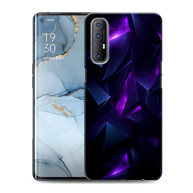Пластиковый чехол на OPPO Reno3 Pro с принтом Абстракиция Пластиковый чехол на OPPO Reno3 Pro с принтом Абстракиция