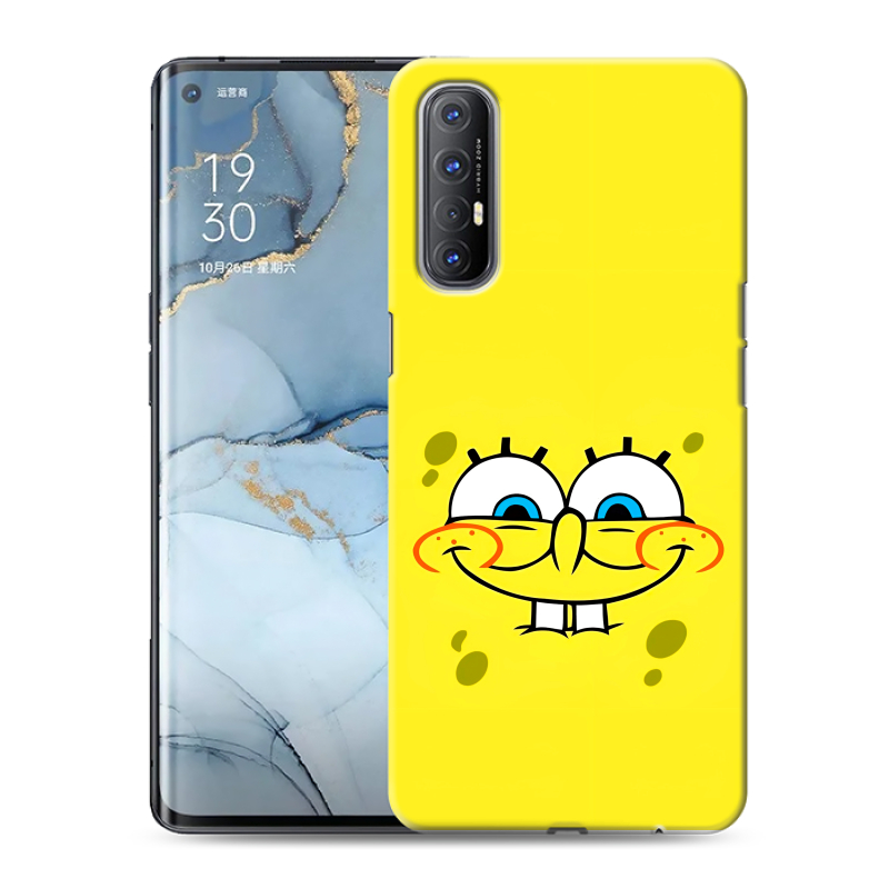 Силиконовый чехол на OPPO Reno3 Pro с принтом спанчбоб спанч боб Силиконовый чехол на OPPO Reno3 Pro с принтом спанчбоб спанч боб
