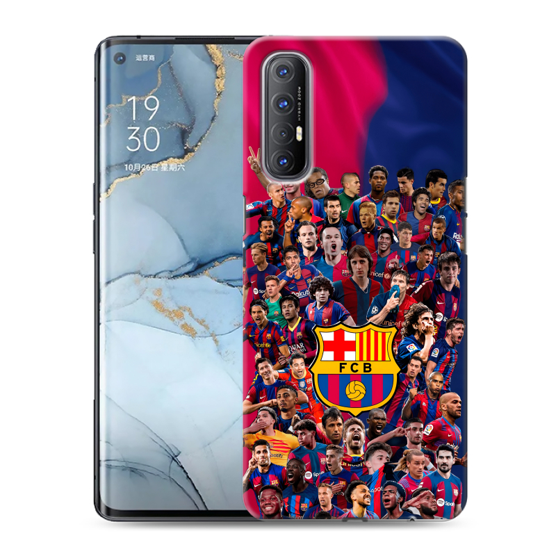 Пластиковый чехол на OPPO Reno3 Pro с принтом Барселона Barcelona Пластиковый чехол на OPPO Reno3 Pro с принтом Барселона Barcelona