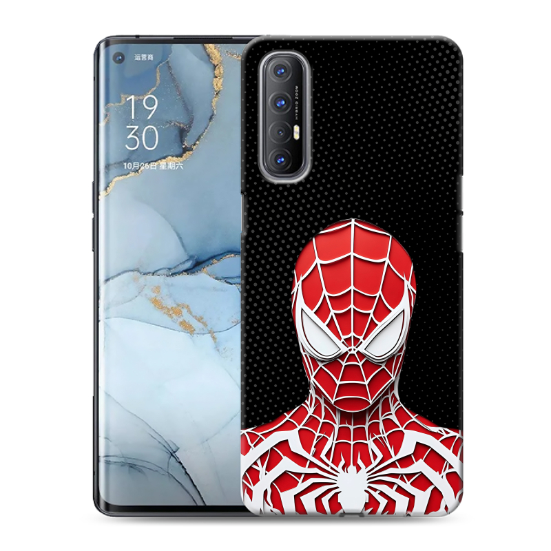 Силиконовый чехол на OPPO Reno3 Pro с принтом человек паук spiderman Силиконовый чехол на OPPO Reno3 Pro с принтом человек паук spiderman