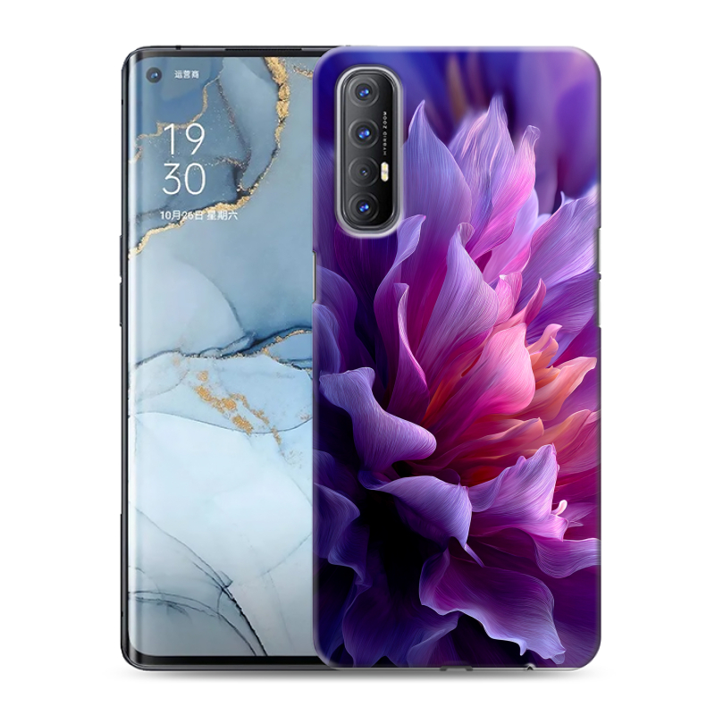 Пластиковый чехол на OPPO Reno3 Pro с принтом женский цветы Пластиковый чехол на OPPO Reno3 Pro с принтом женский цветы