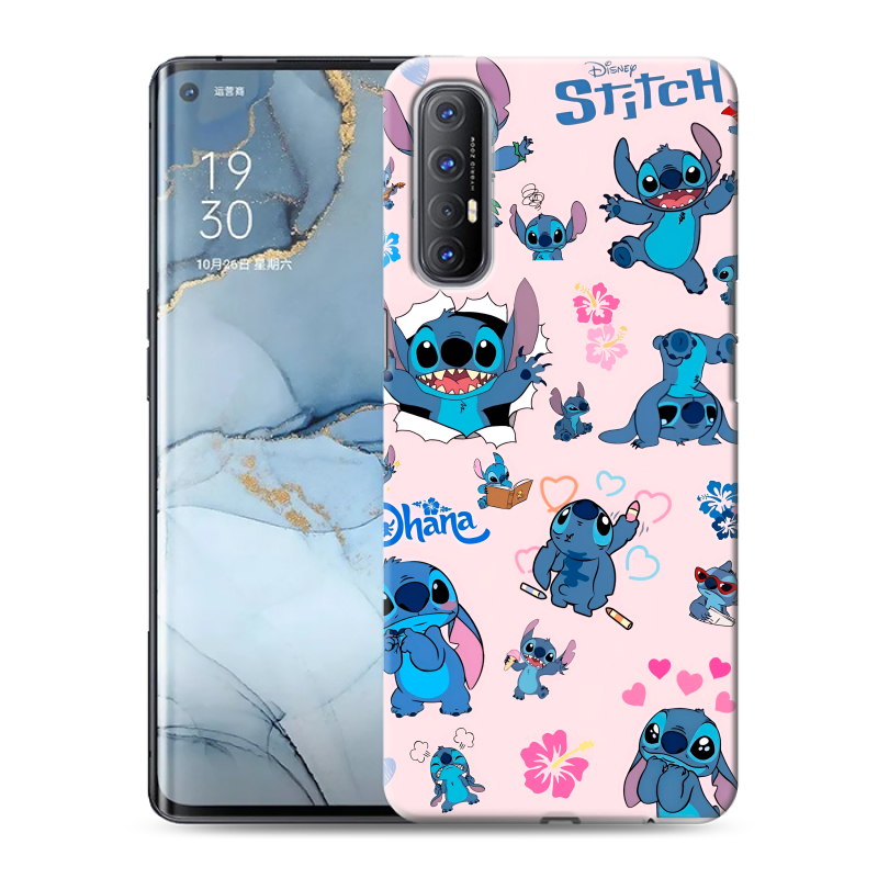 Пластиковый чехол на OPPO Reno3 Pro с принтом Лило и Стич Пластиковый чехол на OPPO Reno3 Pro с принтом Лило и Стич