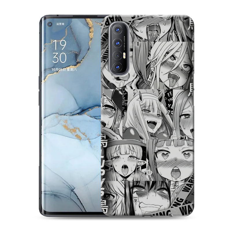 Пластиковый чехол на OPPO Reno3 Pro с принтом Ahegao Ахегао Аниме Пластиковый чехол на OPPO Reno3 Pro с принтом Ahegao Ахегао Аниме