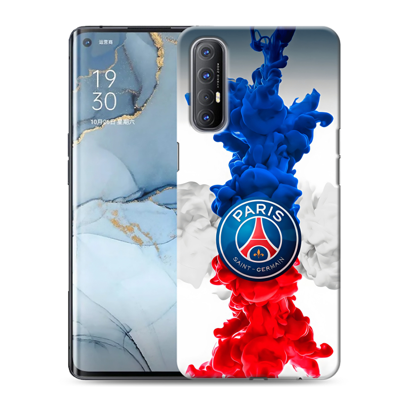 Пластиковый чехол на OPPO Reno3 Pro с принтом PSG ПСЖ Пластиковый чехол на OPPO Reno3 Pro с принтом PSG ПСЖ