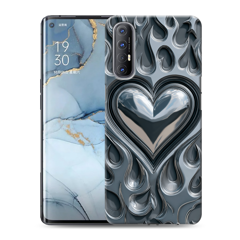 Силиконовый чехол на OPPO Reno3 Pro с принтом Y2K Силиконовый чехол на OPPO Reno3 Pro с принтом Y2K