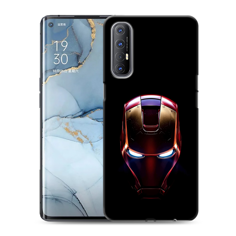Пластиковый чехол на OPPO Reno3 Pro с принтом IronMan Железный человек Пластиковый чехол на OPPO Reno3 Pro с принтом IronMan Железный человек